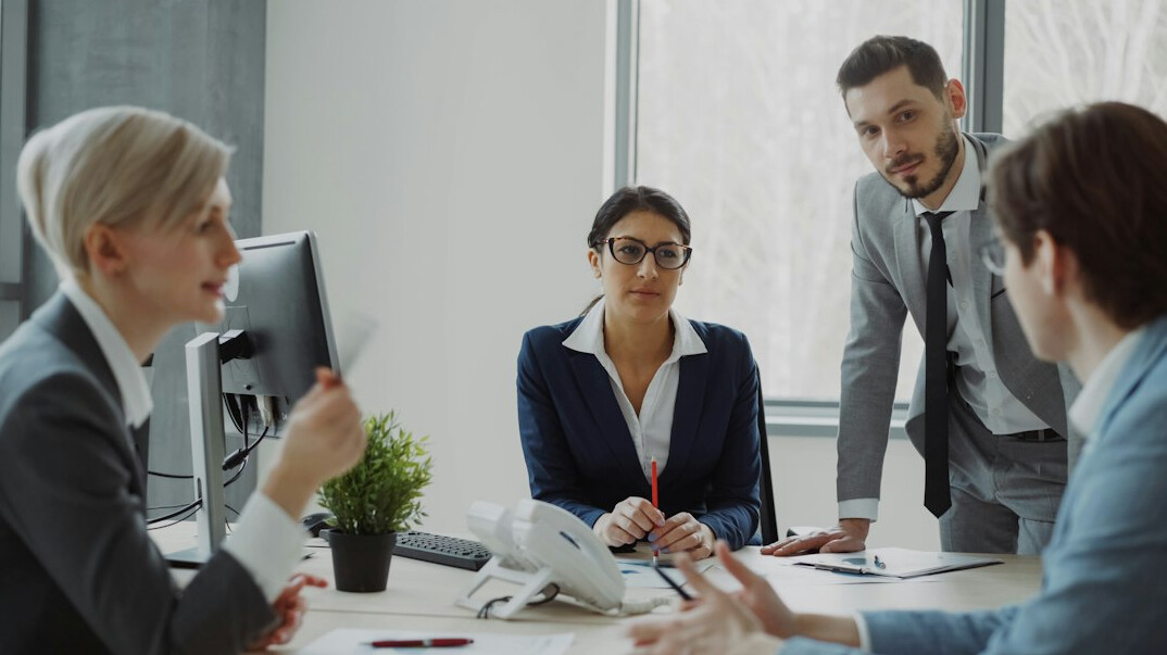 business team meeting discussion