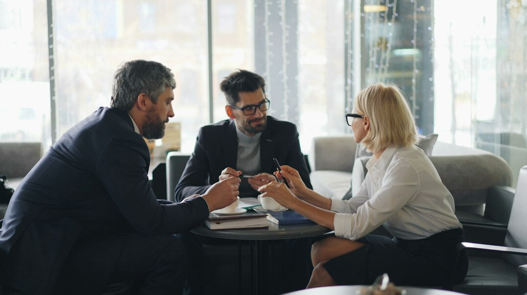 corporate meeting discussion